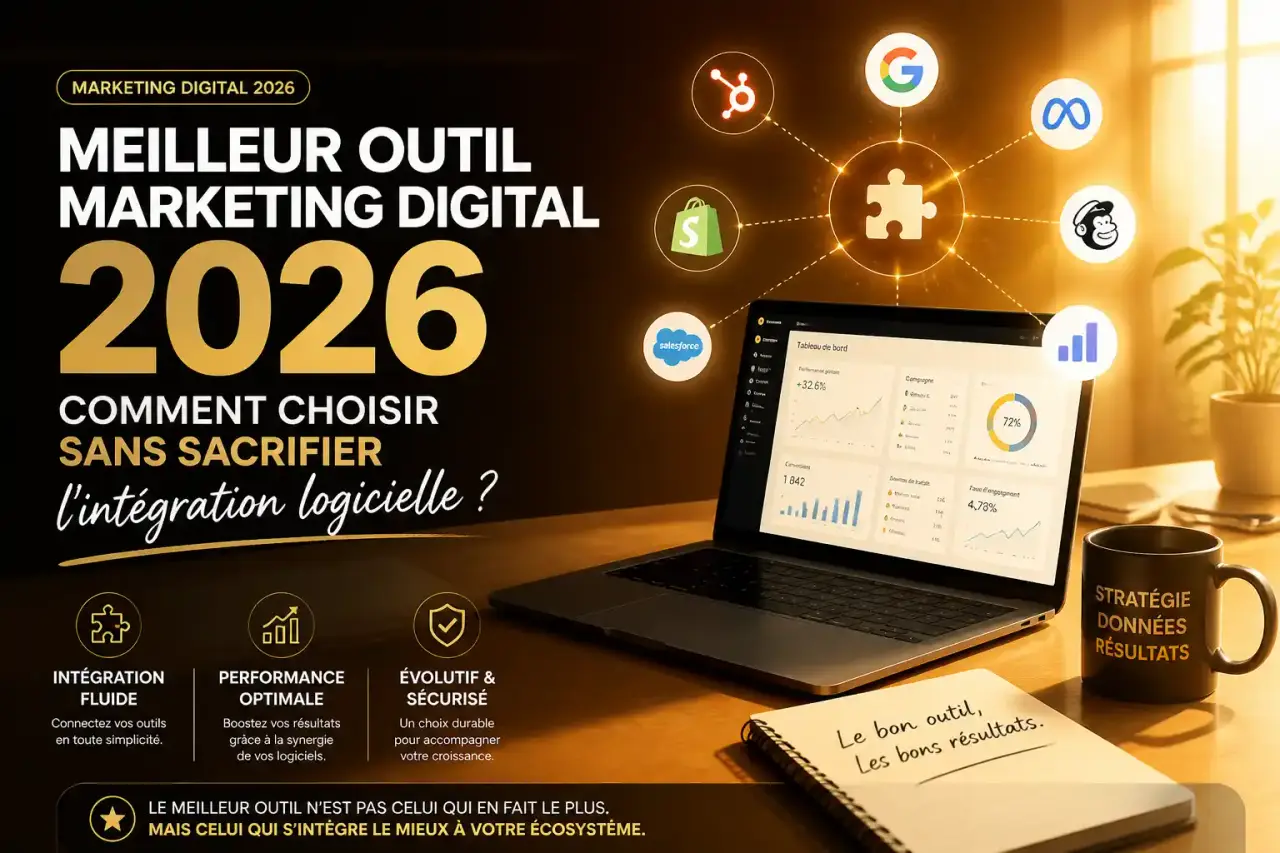 Meilleur outil marketing digital 2026 : comment choisir sans sacrifier l'intégration logicielle ?